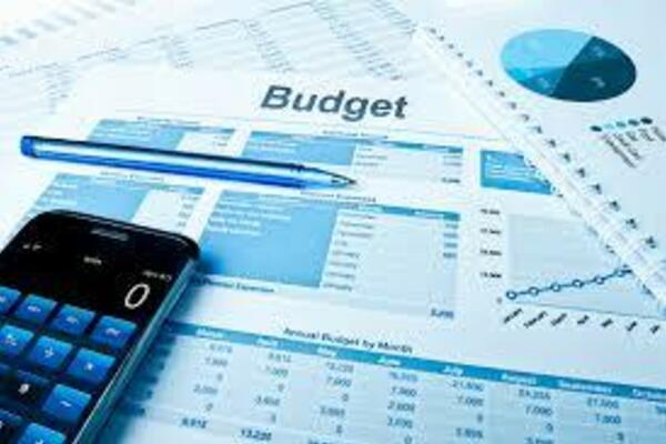 Budget and financial documents stock photography