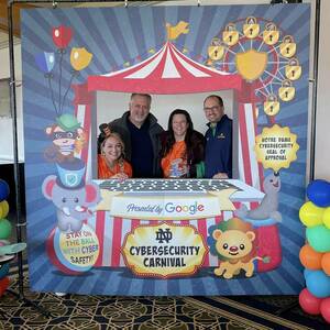 Photo op at the Cybersecurity Carnival